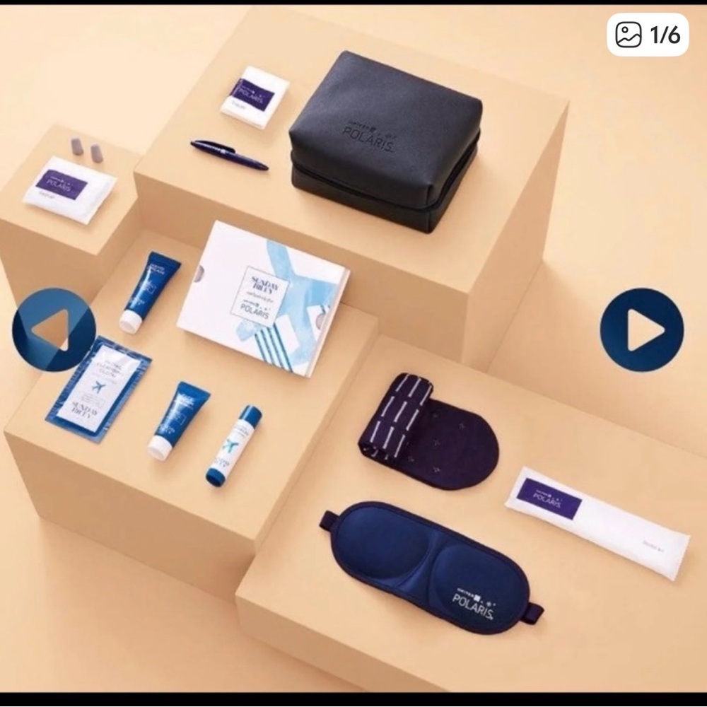 COPY - New unused! United Polaris travel toiletry pack!